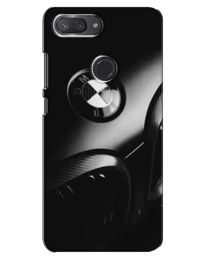 Чехол для Xiaomi Mi 8 Lite с картинкой «Эмблема BMW — макро»