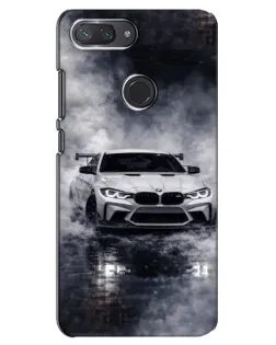 Чехол для Xiaomi Mi 8 Lite с картинкой «BMW сквозь туман»