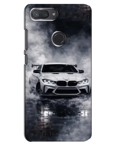Чехол для Xiaomi Mi 8 Lite с картинкой «BMW сквозь туман»