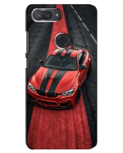 Чехол для Xiaomi Mi 8 Lite с картинкой «BMW на красной дорожке»