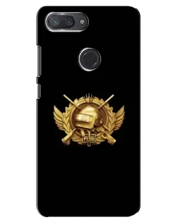 Чехол для Xiaomi Mi 8 Lite с картинкой «PUBG — оранжевый градиент»
