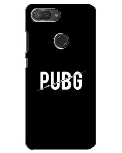 Чохол для Xiaomi Mi 8 Lite з картинкою «PUBG — білий логотип»