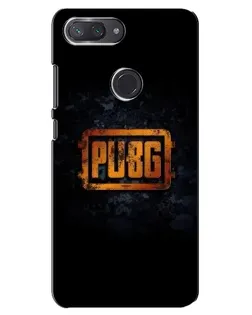 Чохол для Xiaomi Mi 8 Lite з картинкою «PUBG — золотий логотип»