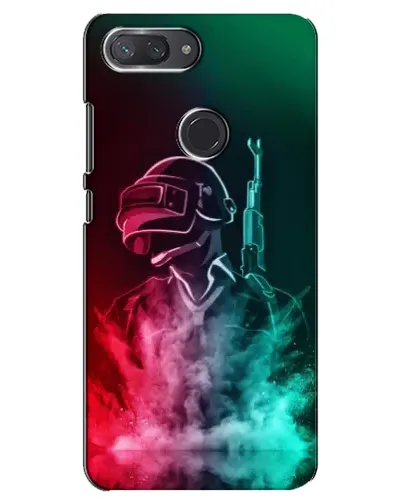 Чохол для Xiaomi Mi 8 Lite з картинкою «PUBG — вогняний воїн»