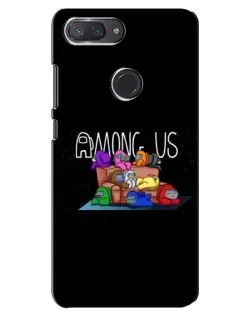 Чехол для Xiaomi Mi 8 Lite с картинкой «Логотип Among Us»