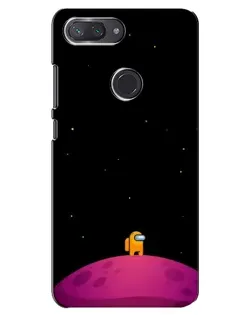 Чехол для Xiaomi Mi 8 Lite с картинкой «Одинокий герой на планете»