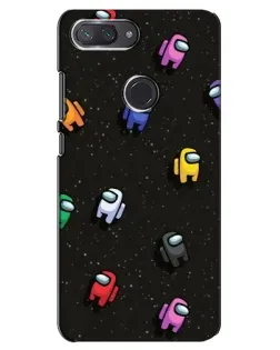 Чехол для Xiaomi Mi 8 Lite с картинкой «Космический паттерн Among Us»