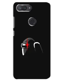 Чехол для Xiaomi Mi 8 Lite с картинкой «Among Us шлем»