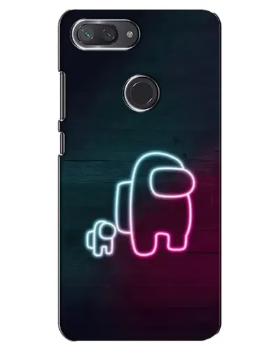 Чохол для Xiaomi Mi 8 Lite з картинкою «Among Us неон-арт» Чохол для Xiaomi Mi 8 Lite з картинкою «Among Us неон-арт»