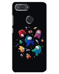 Чохол для Xiaomi Mi 8 Lite з картинкою «Among Us космос»