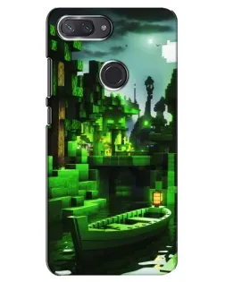 Чехол для Xiaomi Mi 8 Lite с картинкой «Minecraft лесной пейзаж»