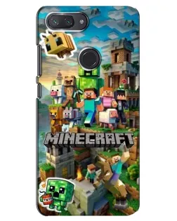 Чехол для Xiaomi Mi 8 Lite с картинкой «Замок Minecraft»