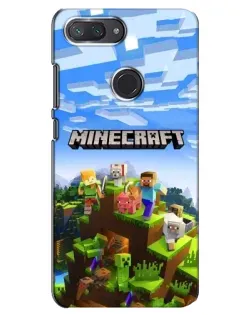 Чохол для Xiaomi Mi 8 Lite з картинкою «Minecraft класичний світ»