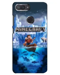 Чохол для Xiaomi Mi 8 Lite з картинкою «Minecraft льодянийсвіт»