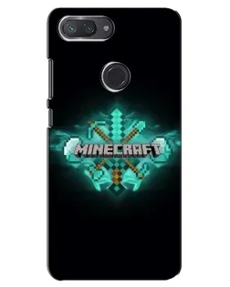 Чохол для Xiaomi Mi 8 Lite з картинкою «Minecraft Diamond лого»