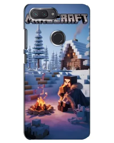 Чохол для Xiaomi Mi 8 Lite з картинкою «Зимовий Minecraft» Чохол для Xiaomi Mi 8 Lite з картинкою «Зимовий Minecraft»