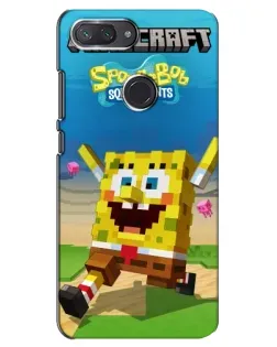 Чохол для Xiaomi Mi 8 Lite з картинкою «Губка Боб Minecraft»
