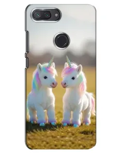 Чохол для Xiaomi Mi 8 Lite з картинкою «Пара єдинорогів»