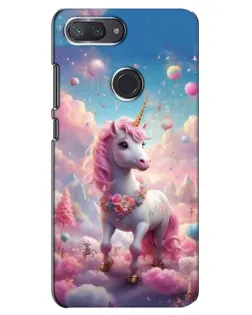 Чохол для Xiaomi Mi 8 Lite з картинкою «Єдиноріг серед хмар»