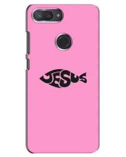 Чохол для Xiaomi Mi 8 Lite з картинкою «Рожевий символ Jesus»