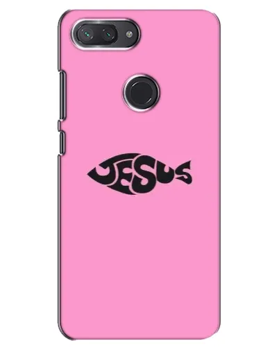 Чохол для Xiaomi Mi 8 Lite з картинкою «Рожевий символ Jesus»