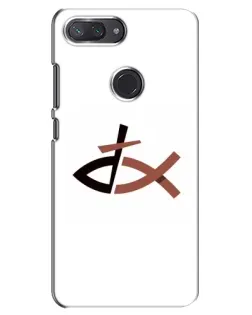 Чохол для Xiaomi Mi 8 Lite з картинкою «Риба та хрест»