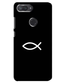 Чохол для Xiaomi Mi 8 Lite з картинкою «Символ риби Jesus»