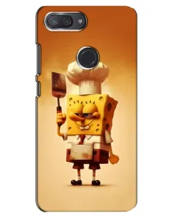 Чохол для Xiaomi Mi 8 Lite з картинкою «Губка Боб кухар»