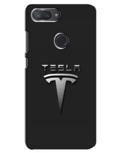 Чехол для Xiaomi Mi 8 Lite с картинкой «Стальной логотип Tesla» Чехол для Xiaomi Mi 8 Lite с картинкой «Стальной логотип Tesla»