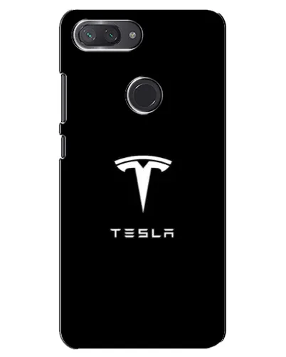 Чехол для Xiaomi Mi 8 Lite с картинкой «Tesla White Logo»