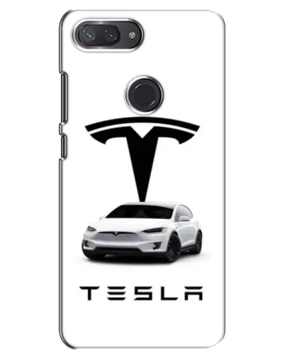 Чехол для Xiaomi Mi 8 Lite с картинкой «Tesla White Style»
