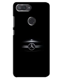 Чехол для Xiaomi Mi 8 Lite с картинкой «Mercedes — абстрактные линии»