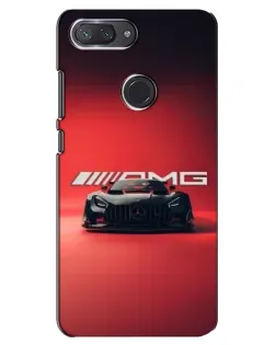 Чехол для Xiaomi Mi 8 Lite с картинкой «Mercedes AMG — красная линия»