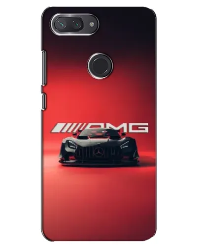 Чехол для Xiaomi Mi 8 Lite с картинкой «Mercedes AMG — красная линия»
