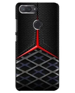 Чехол для Xiaomi Mi 8 Lite с картинкой «Mercedes Carbon Grid»