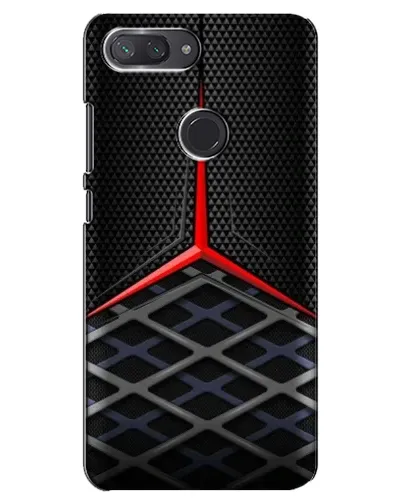 Чехол для Xiaomi Mi 8 Lite с картинкой «Mercedes Carbon Grid»