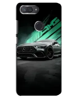 Чехол для Xiaomi Mi 8 Lite с картинкой «Темный Mercedes AMG»