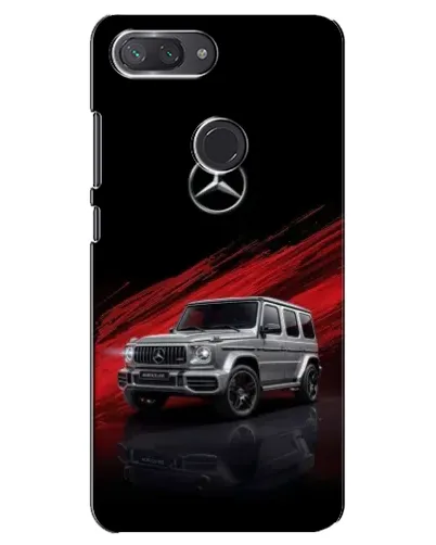 Чехол для Xiaomi Mi 8 Lite с картинкой «Mercedes G-Class красный»