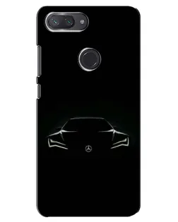 Чохол для Xiaomi Mi 8 Lite з картинкою «Mercedes — силует авто»