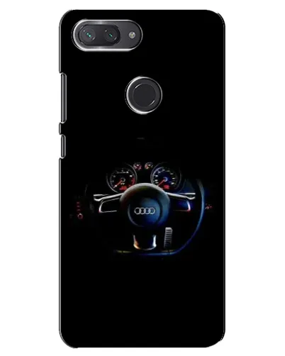Чехол для Xiaomi Mi 8 Lite с картинкой «Салон Audi — руль»