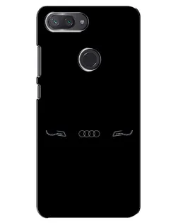Чехол для Xiaomi Mi 8 Lite с картинкой «Audi — световой подпись»