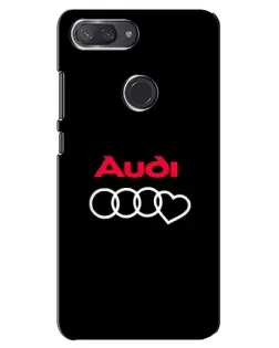 Чехол для Xiaomi Mi 8 Lite с картинкой «Логотип Audi Heart»