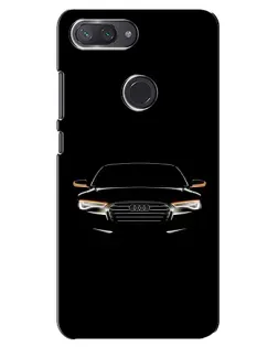 Чехол для Xiaomi Mi 8 Lite с картинкой «Audi — ночной контур»