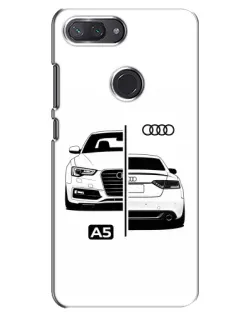 Чехол для Xiaomi Mi 8 Lite с картинкой «Audi — контрастный дизайн»