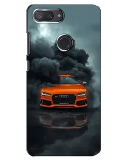 Чехол для Xiaomi Mi 8 Lite с картинкой «Audi в облаках дыма»