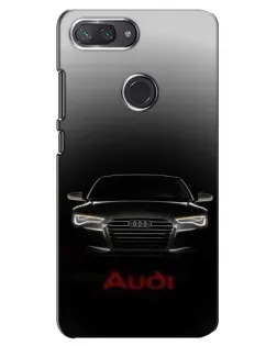 Чехол для Xiaomi Mi 8 Lite с картинкой «Audi — градиентный контур»