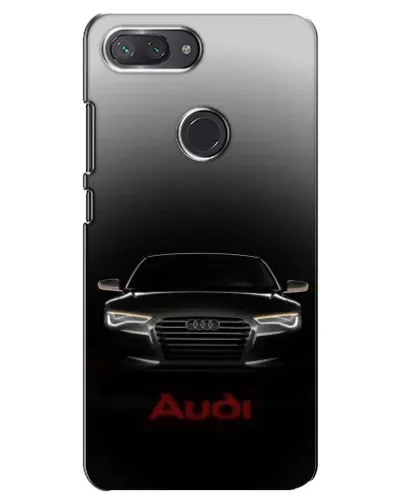 Чехол для Xiaomi Mi 8 Lite с картинкой «Audi — градиентный контур»