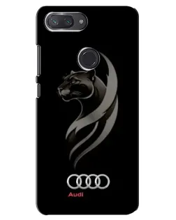 Чехол для Xiaomi Mi 8 Lite с картинкой «Графика — пантера и Audi»