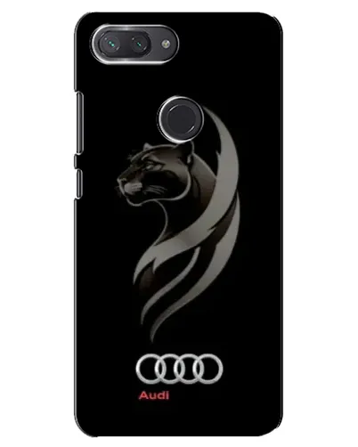 Чехол для Xiaomi Mi 8 Lite с картинкой «Графика — пантера и Audi»
