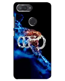 Чехол для Xiaomi Mi 8 Lite с картинкой «Энергия лого Audi»
